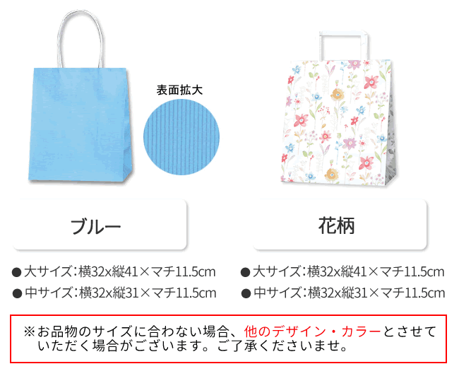 ブルー・花柄